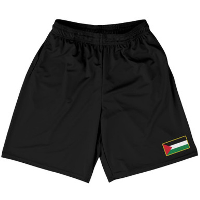 Palestine Country Heritage Flag Basketball Practice Shorts Made In USA by Ultras