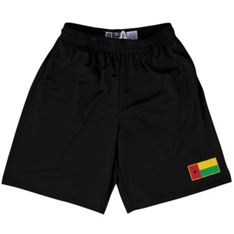 Guinea Bissau Country Heritage Flag Lacrosse Shorts Made In USA by Ultras