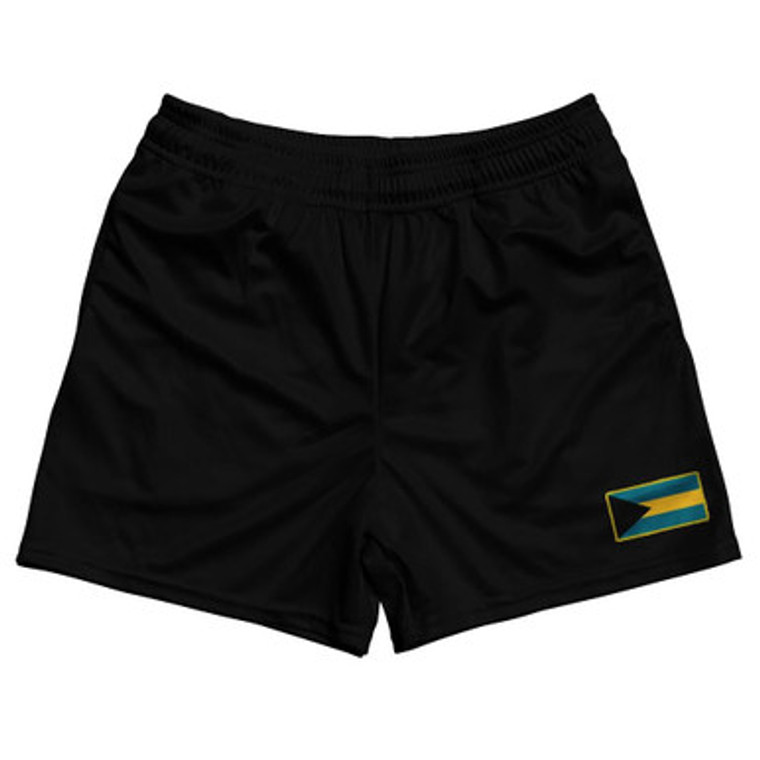 Bahamas Country Heritage Flag Rugby Shorts Made In USA by Ultras