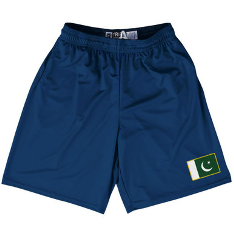 Pakistan Country Heritage Flag Lacrosse Shorts Made In USA by Ultras