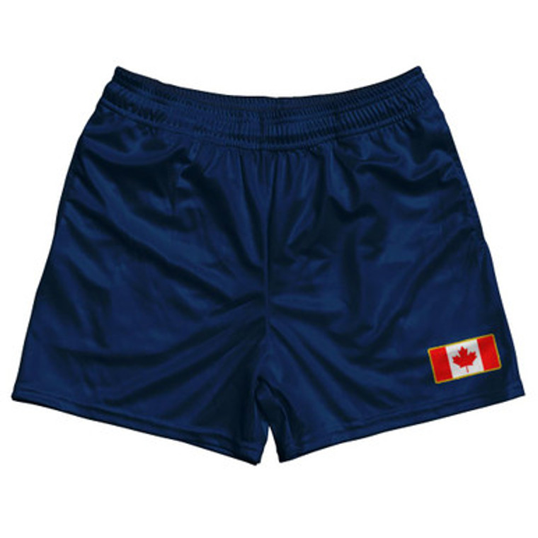 Canada Country Heritage Flag Rugby Shorts Made In USA by Ultras