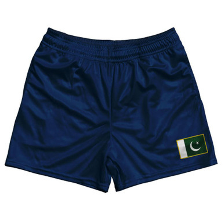 Pakistan Country Heritage Flag Rugby Shorts Made In USA by Ultras