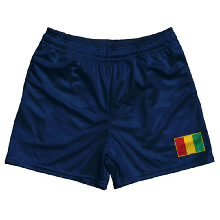 Guinea Country Heritage Flag Rugby Shorts Made In USA by Ultras