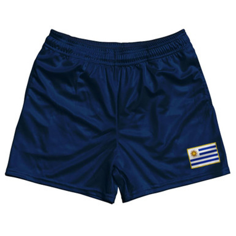 Uruguay Country Heritage Flag Rugby Shorts Made In USA by Ultras