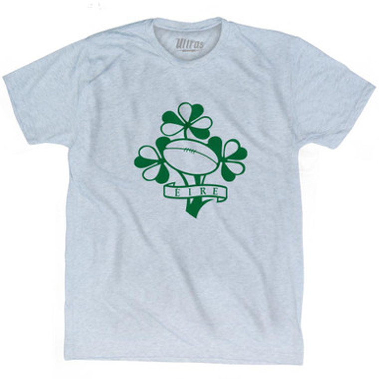 Ireland Eire Rugby Clover Adult Tri-Blend T-Shirt by Ultras