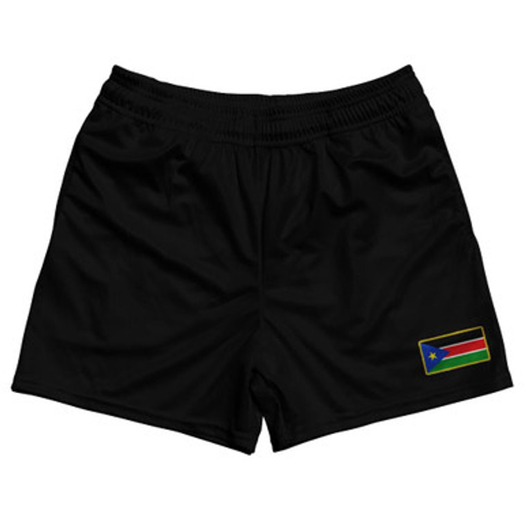 South Sudan Country Heritage Flag Rugby Shorts Made In USA by Ultras