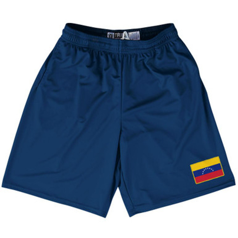 Venezuela Country Heritage Flag Lacrosse Shorts Made In USA by Ultras