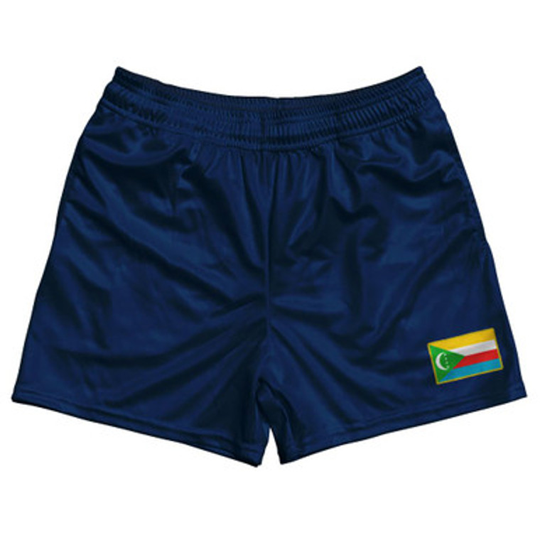 Comoros Country Heritage Flag Rugby Shorts Made In USA by Ultras