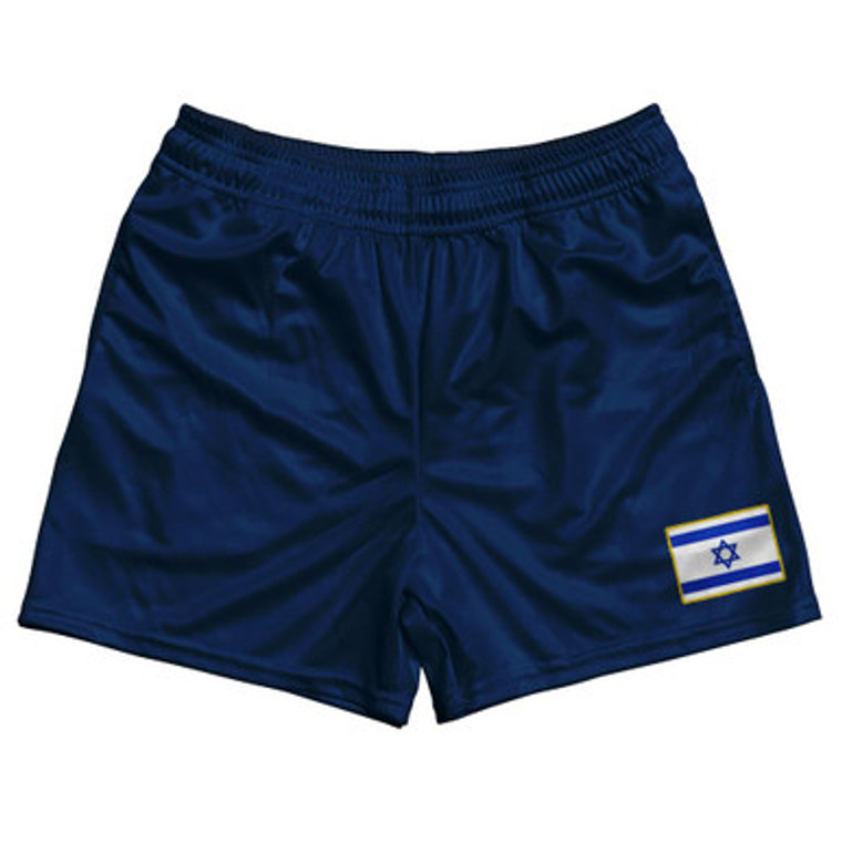 Israel Country Heritage Flag Rugby Shorts Made In USA by Ultras