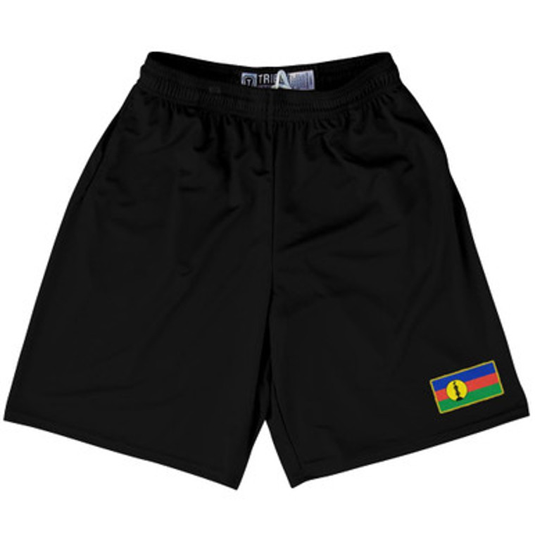 New Caledonia Country Heritage Flag Lacrosse Shorts Made In USA by Ultras