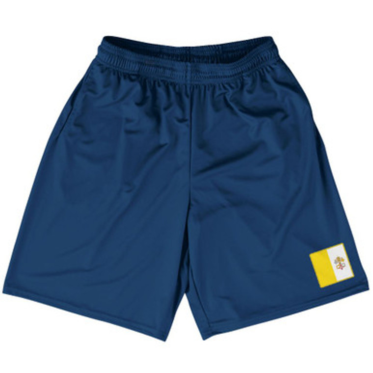 Vatican City Country Basketball Practice Shorts Made In USA by Ultras