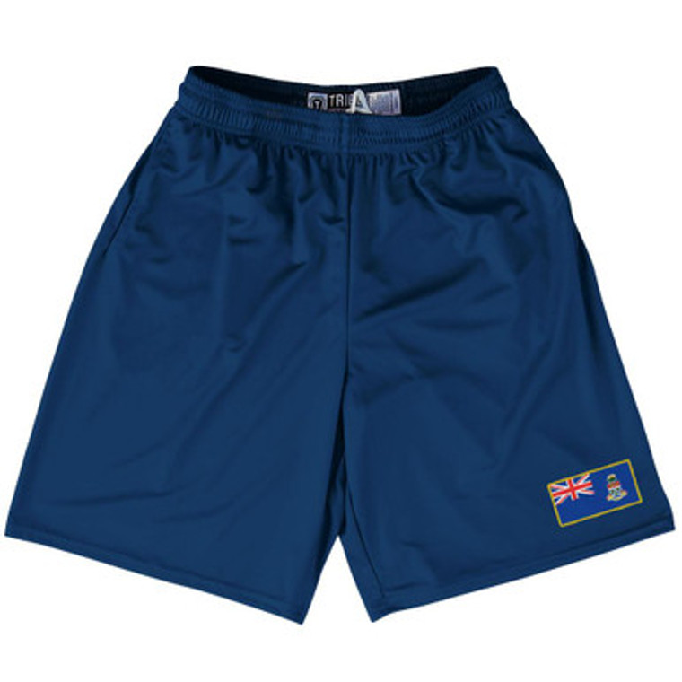 Cayman Islands Country Heritage Flag Lacrosse Shorts Made In USA by Ultras