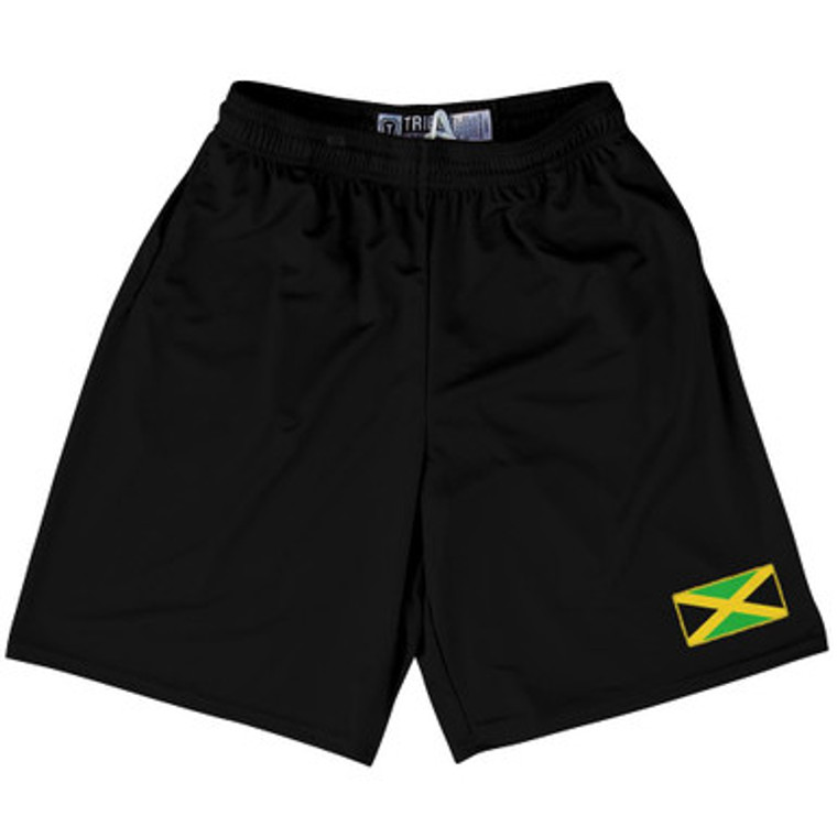 Jamaica Country Heritage Flag Lacrosse Shorts Made In USA by Ultras