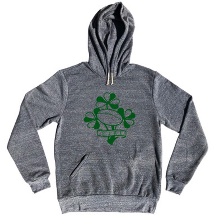 Ireland Eire Rugby Clover Tri-Blend Hoodie by Ultras