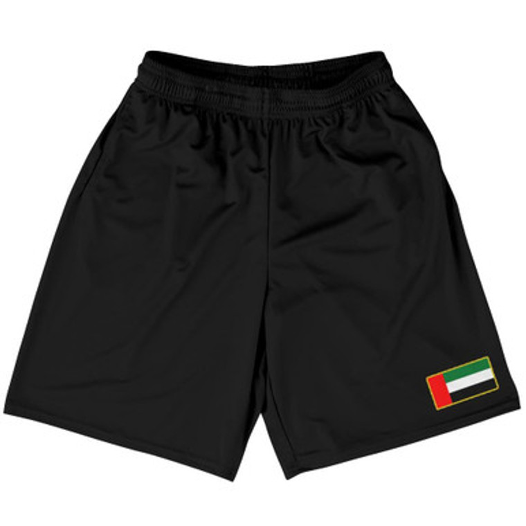 United Arab Emirates Country Heritage Flag Basketball Practice Shorts Made In USA by Ultras