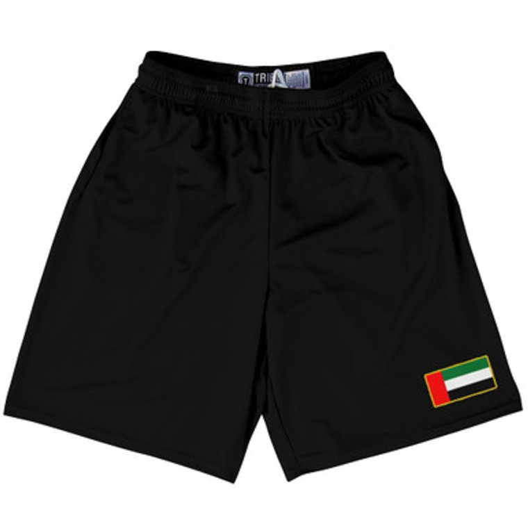 United Arab Emirates Country Heritage Flag Lacrosse Shorts Made In USA by Ultras