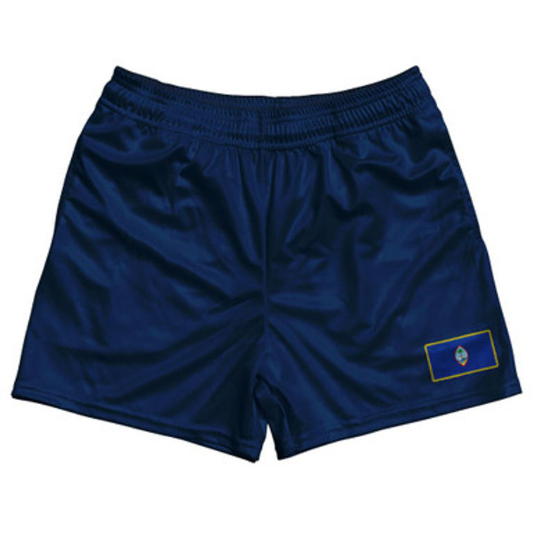 Guam Country Heritage Flag Rugby Shorts Made In USA by Ultras