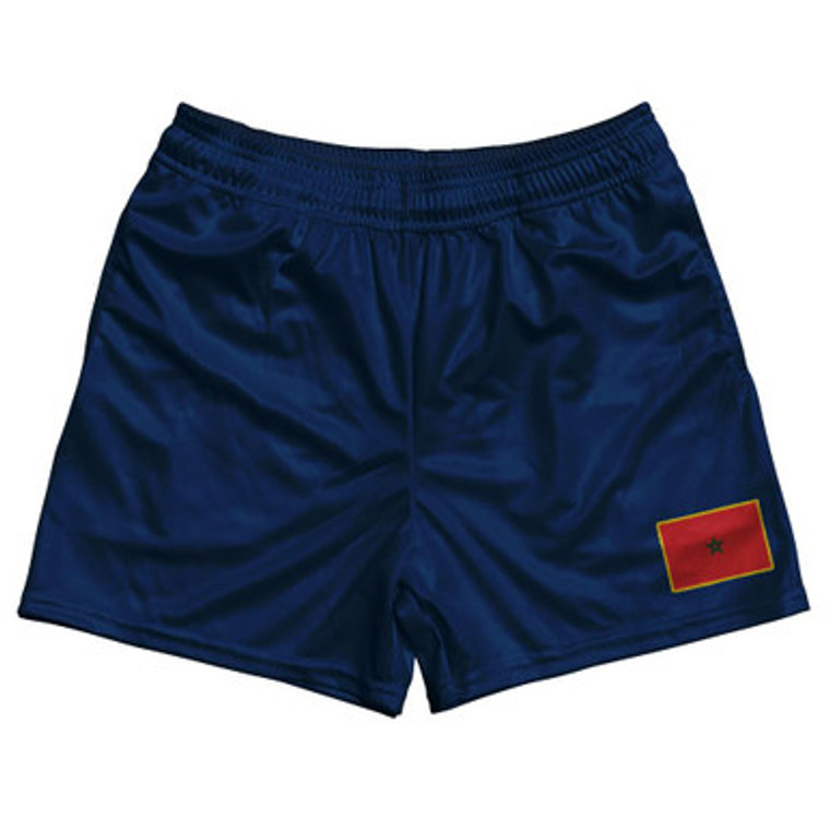 Morocco Country Heritage Flag Rugby Shorts Made In USA by Ultras