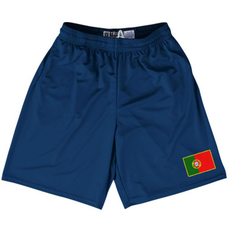 Portugal Country Heritage Flag Lacrosse Shorts Made In USA by Ultras