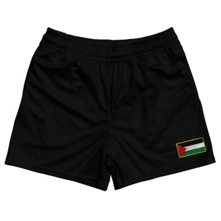 Palestine Country Heritage Flag Rugby Shorts Made In USA by Ultras