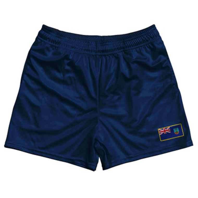 Montserrat Country Heritage Flag Rugby Shorts Made In USA by Ultras