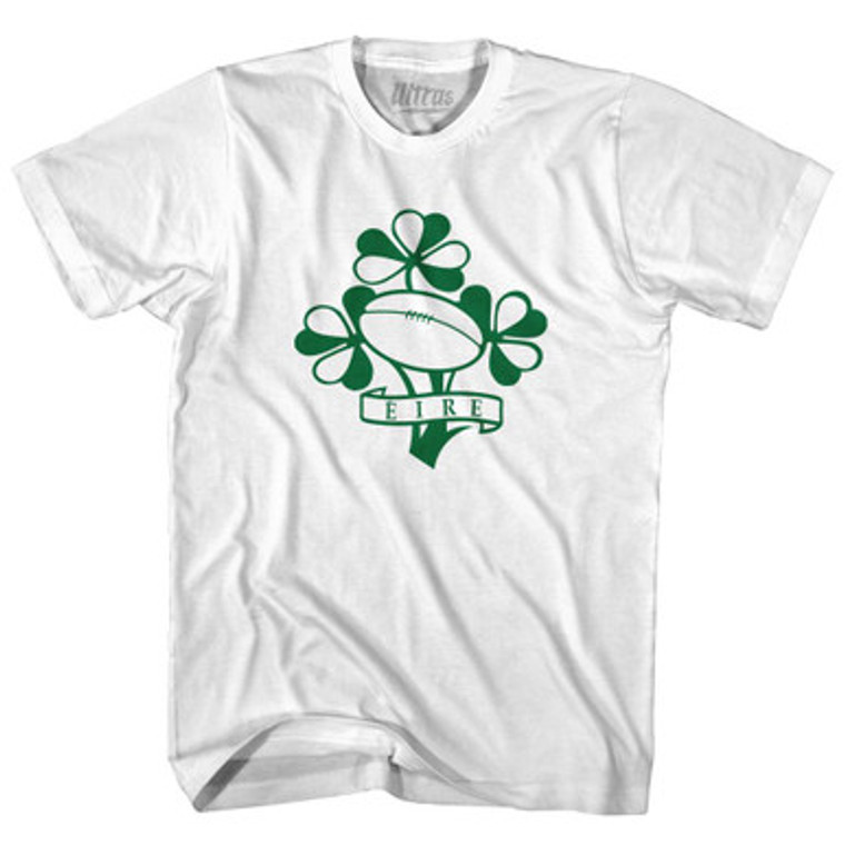 Ireland Eire Rugby Clover Adult Cotton T-Shirt by Ultras