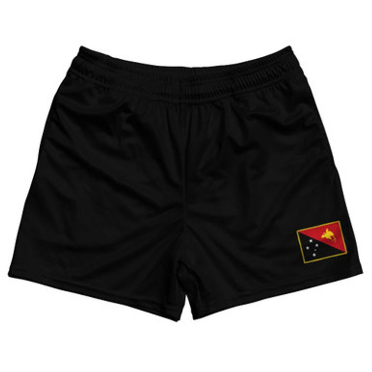 Papua New Guinea Country Heritage Flag Rugby Shorts Made In USA by Ultras