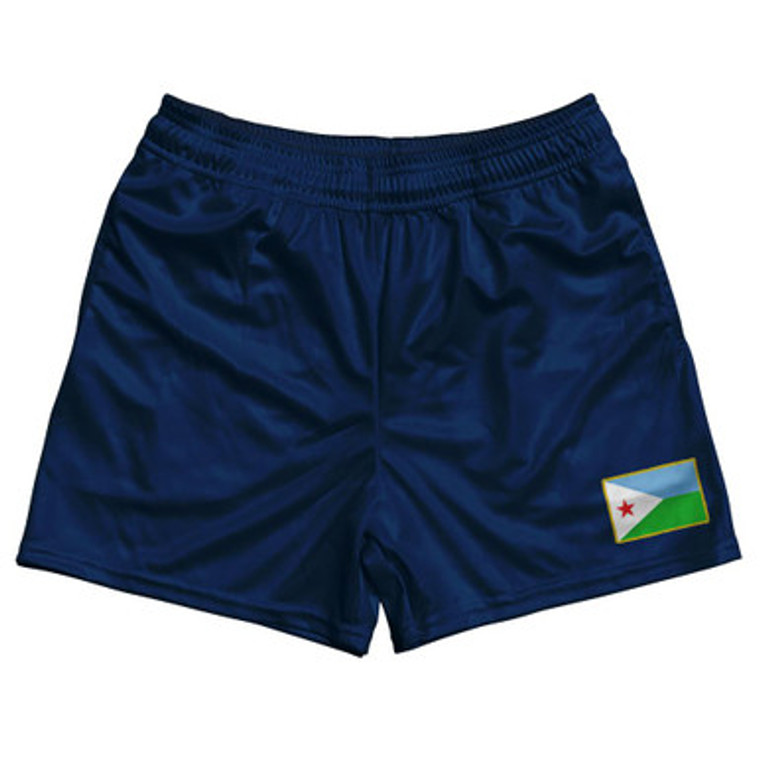 Djibouti Country Heritage Flag Rugby Shorts Made In USA by Ultras