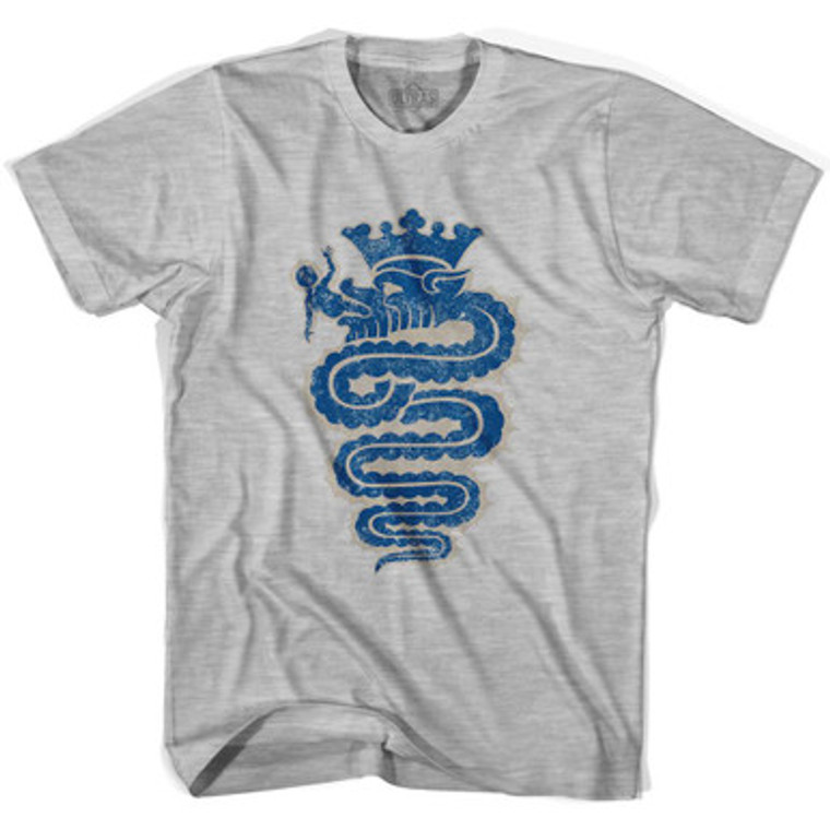 Inter Snake Womens Cotton Soccer Junior Cut T-shirt - Grey Heather