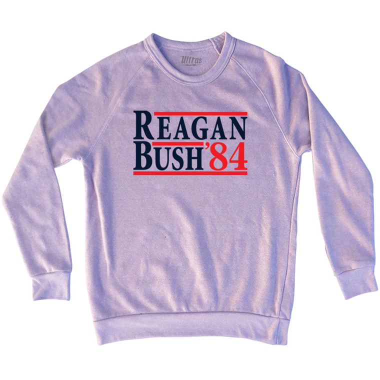 Reagan Bush 84 Adult Tri-Blend Sweatshirt - Pink