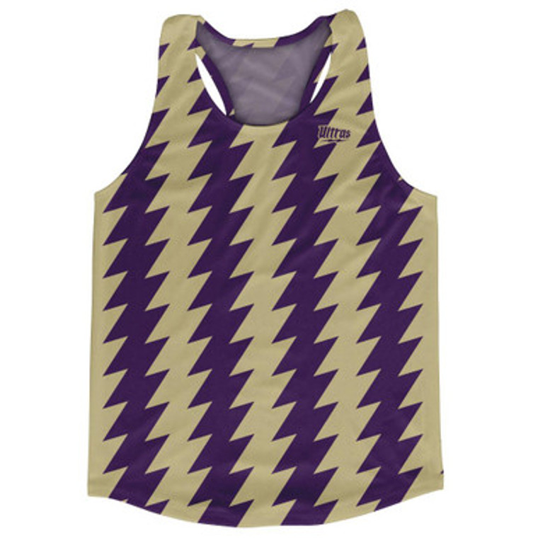 Ultras Purple & Vegas Gold Lighting Running Track Cross Country Racerback Tops Made In USA - Purple & Vegas Gold