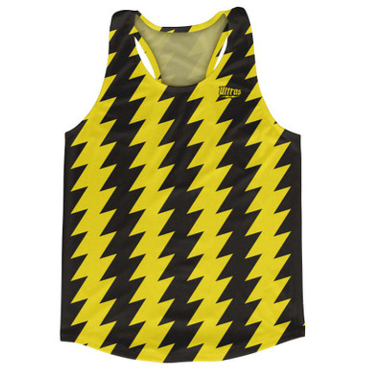 Ultras Yellow & Black Lighting Running Track Cross Country Racerback Tops Made In USA - Yellow & Black