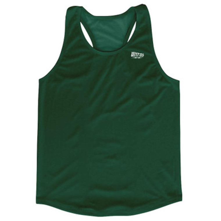 Forest Green Running Tank Top Racerback Track and Cross Country Singlet Jersey Made in USA - Forest Green