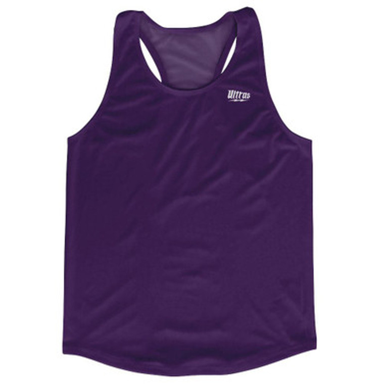 Purple Running Tank Top Racerback Track and Cross Country Singlet Jersey Made In USA - Purple