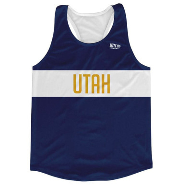 Utah Finish Line Running Tank Top Racerback Track and Cross Country Singlet Jersey Made In USA - Royal Blue