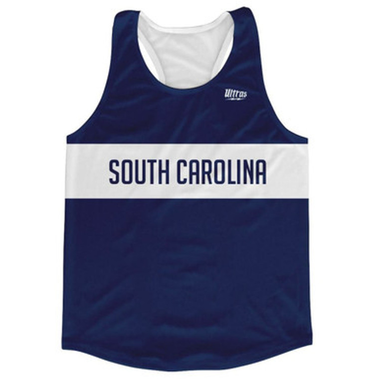 South Carolina Finish Line Running Tank Top Racerback Track and Cross Country Singlet Jersey Made In USA-Navy