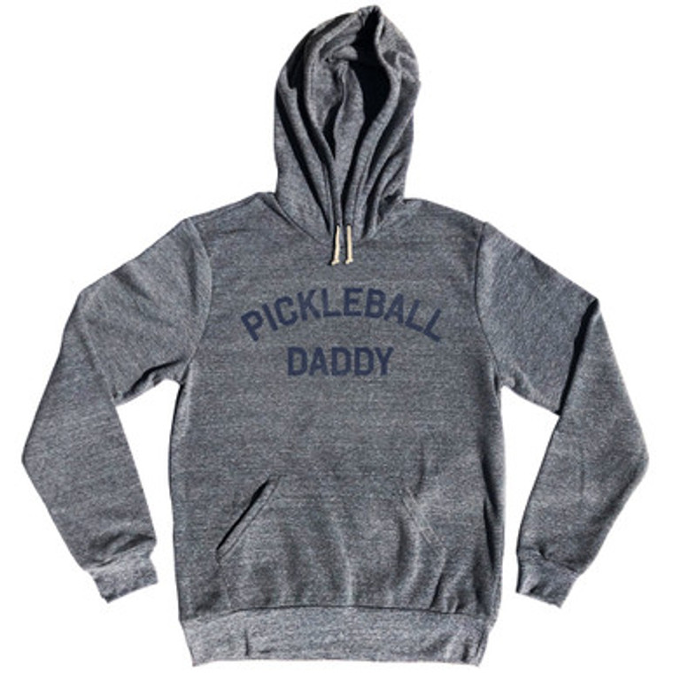 Pickleball Daddy Tri-Blend Hoodie - Athletic Grey
