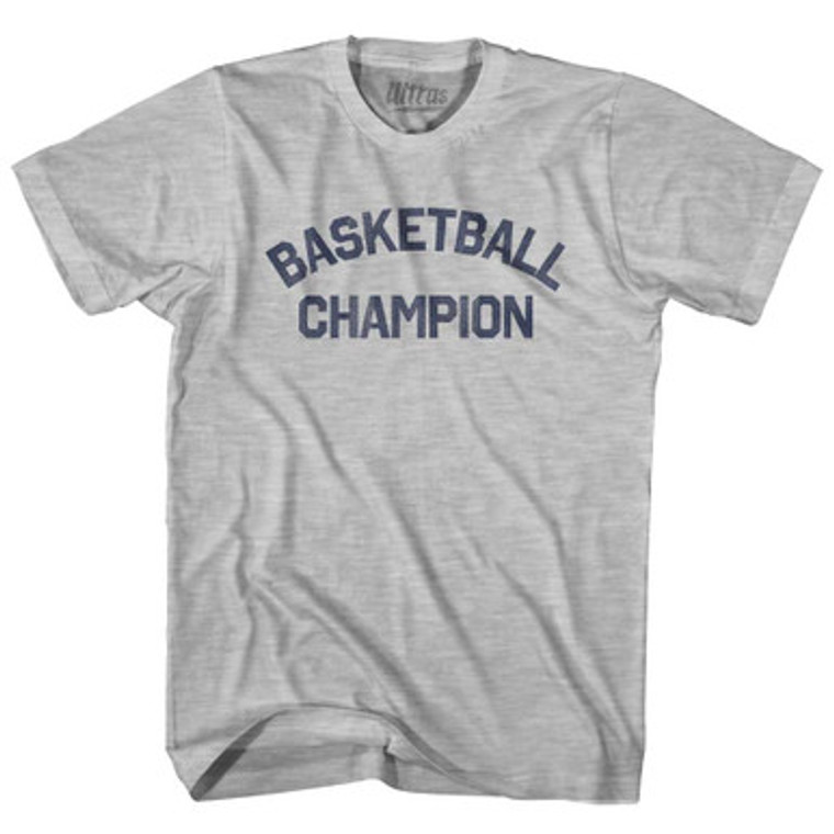 Basketball Champion Womens Cotton Junior Cut T-Shirt-Grey Heather