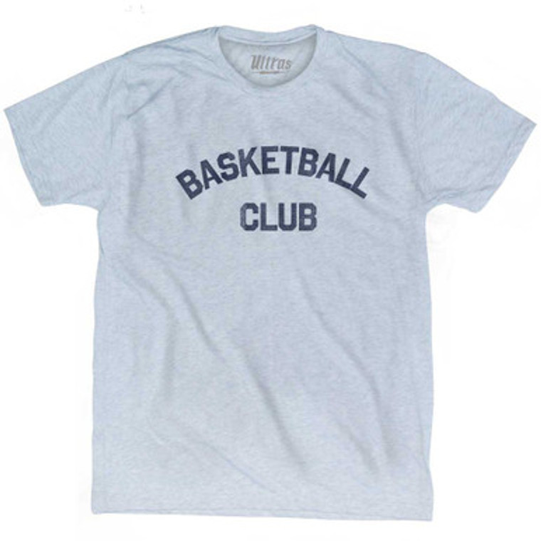 Basketball Club Adult Tri-Blend T-shirt Athletic White