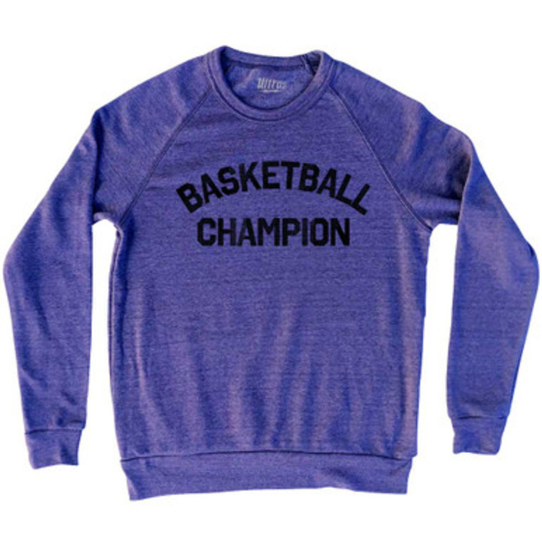 Basketball Champion Adult Tri-Blend Sweatshirt-White