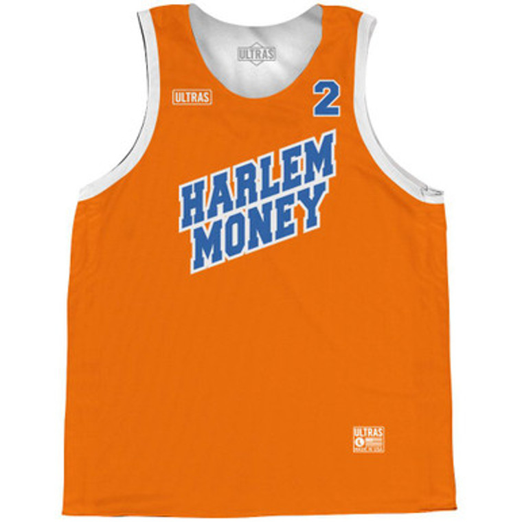 Harlem Money 2 Basketball Practice Singlet Jersey - Orange