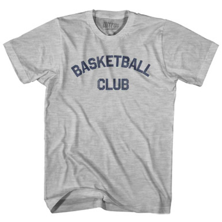 Basketball Club Adult Cotton T-shirt Grey Heather