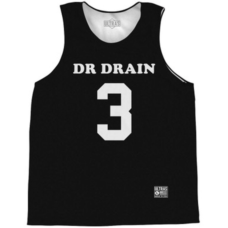 Dr. Drain 3 Basketball Practice Singlet Jersey - Black