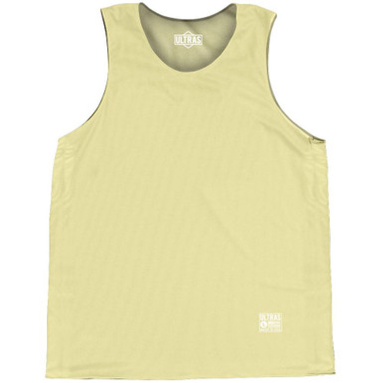 Yellow Butter Blank Basketball Practice Singlet Jersey Yellow Butter Made in USA - Yellow Butter