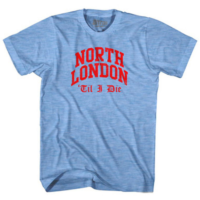 ARS Red North London Soccer Adult Tri-Blend T-Shirt by Ultras