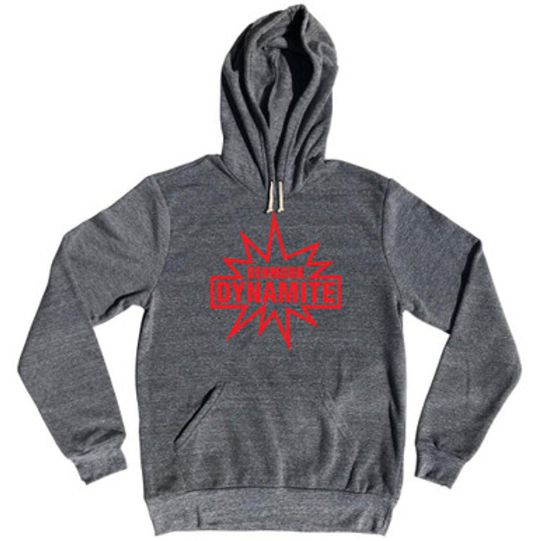 Denmark Dynamite Soccer Tri-Blend Hoodie by Ultras Denmark Dynamite Soccer Tri-Blend Hoodie by Ultras