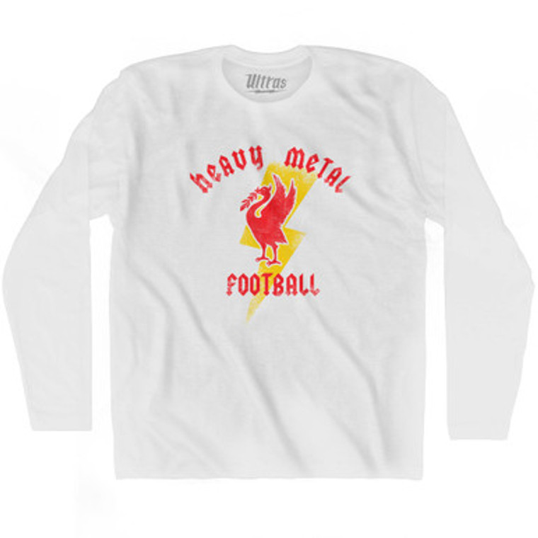 Liverpool Heavy Metal Football Adult Cotton Long Sleeve T-Shirt by Ultras