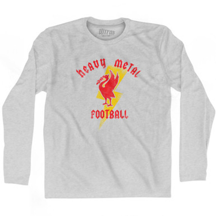 Liverpool Heavy Metal Football Adult Cotton Long Sleeve T-Shirt by Ultras