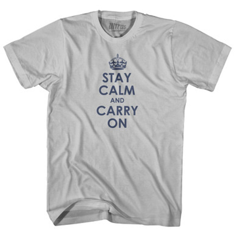 Stay Calm Britan Soccer Adult Cotton T-Shirt by Ultras