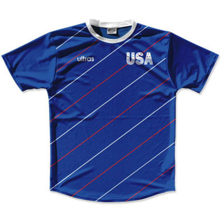 Ultras USA Soccer 1984 Blue Jersey Made In USA - Blue